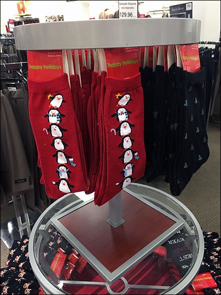 Winter Sock Stacked Carousels Double Display