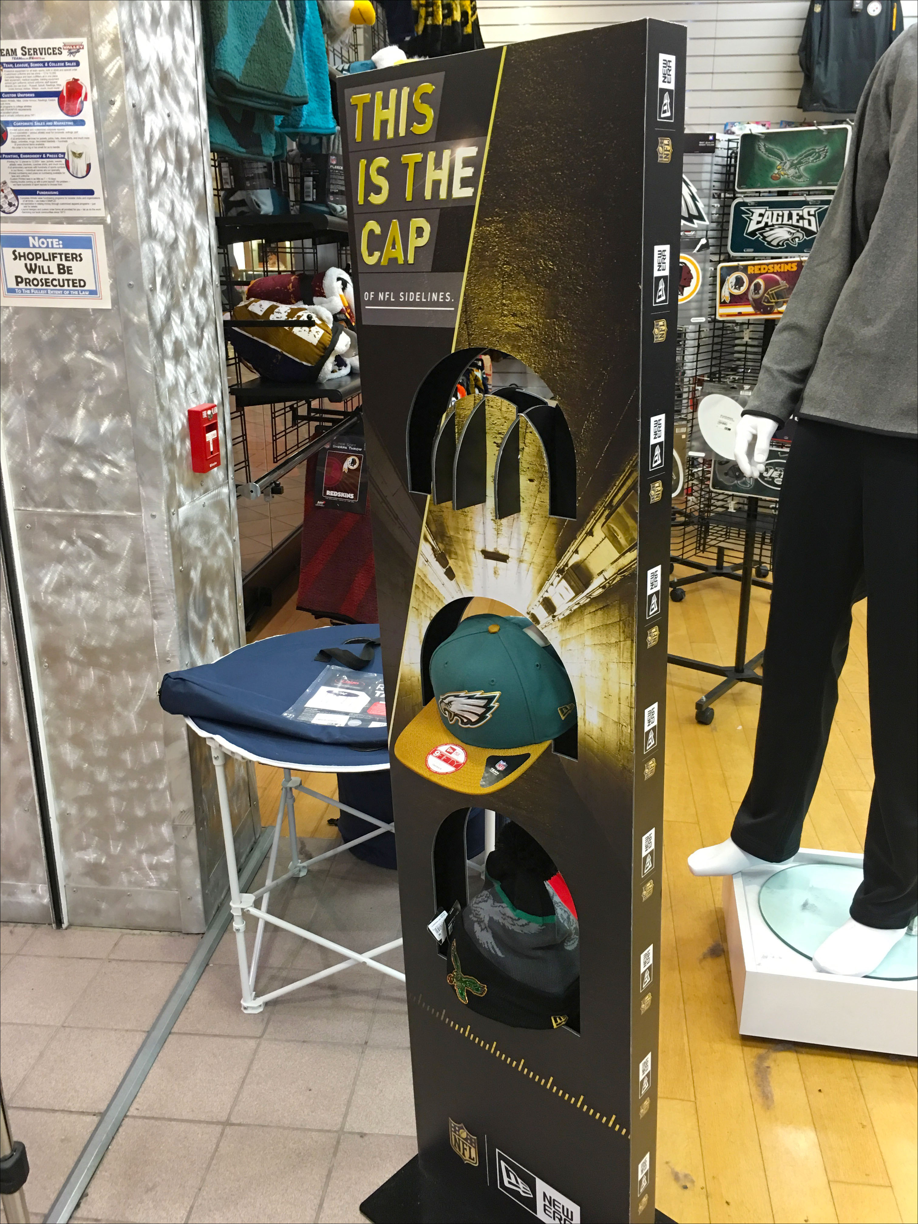 NFL Cap Die-Cut Headform Display