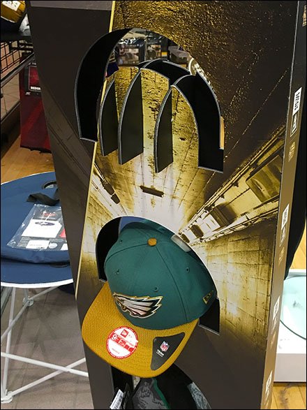 NFL Cap Die-Cut Headform Display