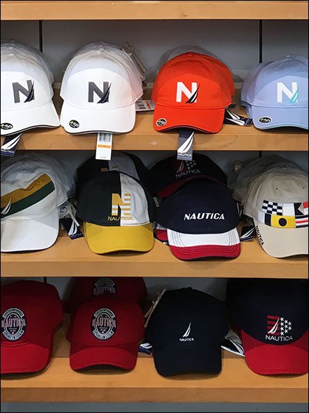 Nautica Inverted Baseball Cap Positioning