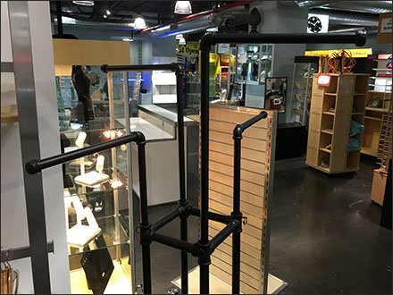 Do-It-Yourself Retail Pipefitting Rack Angularity