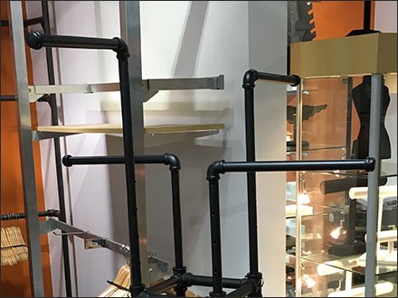 Do-It-Yourself Retail Pipefitting Rack Angularity