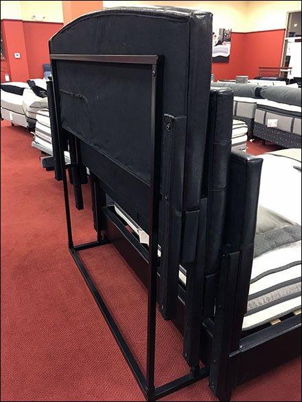 Sleepys Stacked Headboards In-Store Merchandising