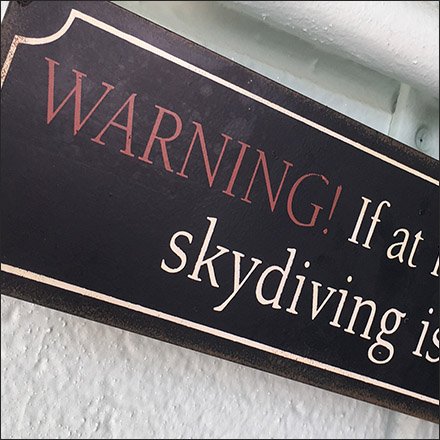 Skydiver Warning Feature