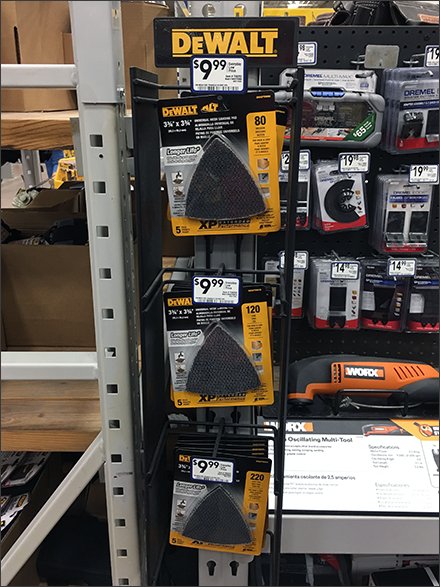 DeWalt Mini PowerWing Strip Merchandiser