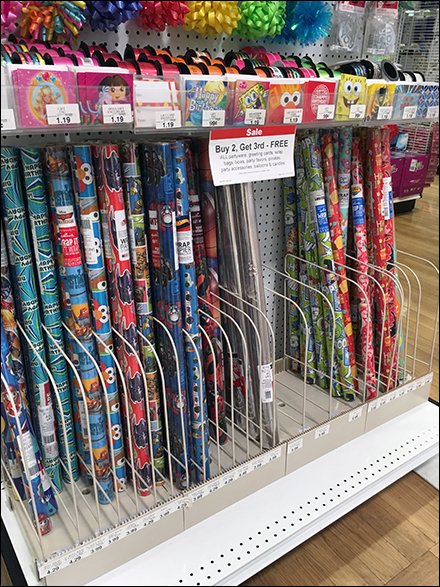 Adjustable Open Wire Dividers for Gift Wrap