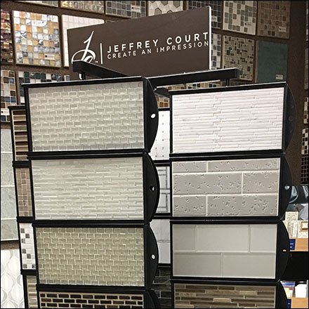 Jeffrey Court Multiple Spinner Tile Floor Display