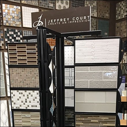 Jeffrey Court Multiple Spinner Tile Floor Display