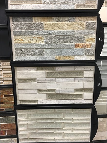 Jeffrey Court Multiple Spinner Tile Floor Display