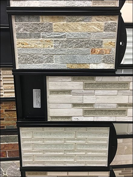 Jeffrey Court Multiple Spinner Tile Floor Display