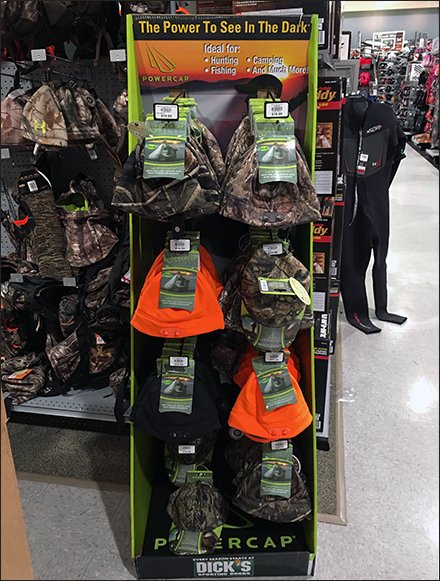 Dick's Sporting Goods PowerCap Winter Lighted Beanie Display