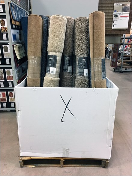 Area Rug Wire Divider Carpet Merchandiser