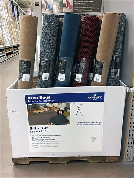 Area Rug Wire Divider Carpet Merchandiser
