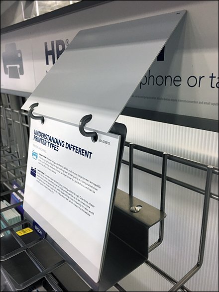 Flip-Up Ink Cartridge Guide At Small Scale