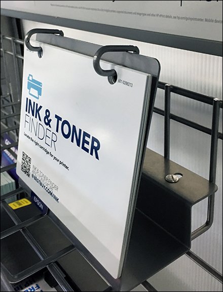 Flip-Up Ink Cartridge Guide At Small Scale