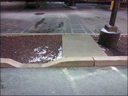 Minor Speed Bump for Handicapped Access