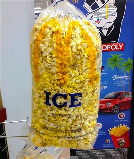 Iced Popcorn Merchandising
