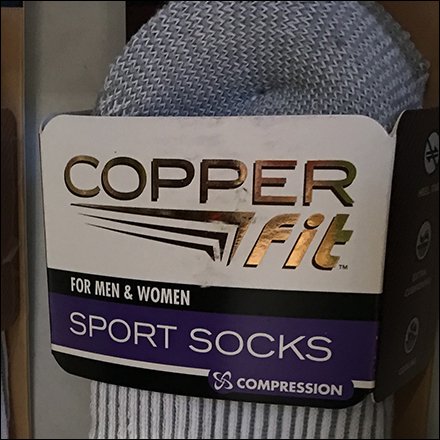COPPER FIT SPORT SOCK DISPLAY FEATURE