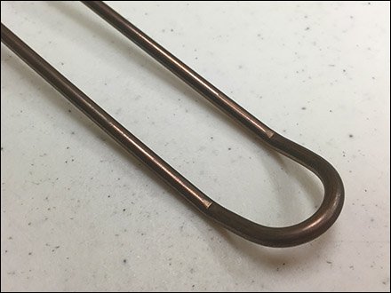 Copper Loop Hook For Slatwall and Pegboard