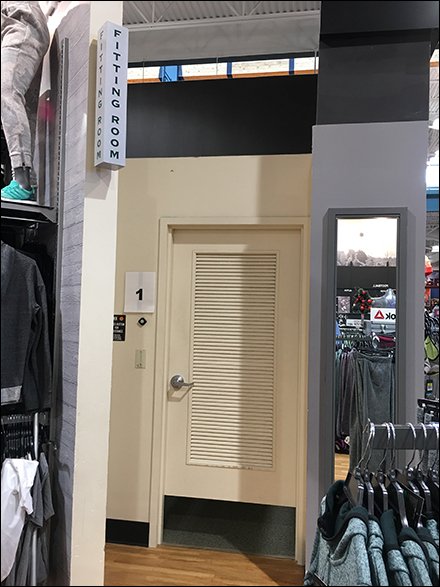 Dicks Sporting Goods Fitting Room Sign