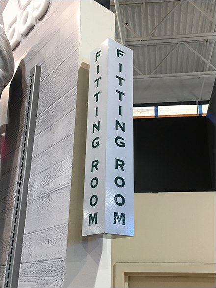 Dicks Sporting Goods Fitting Room Sign