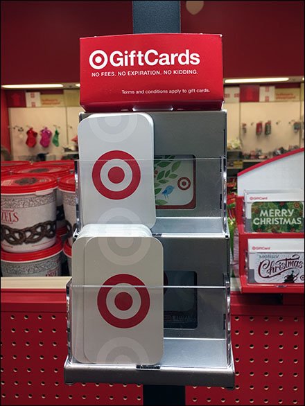 Gift Card Tiered-Rack For Cashwrap Post Upright