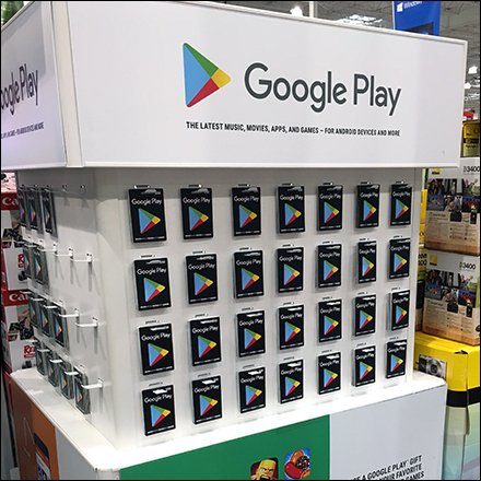Google Play Analog Butterfly Hook Merchandising