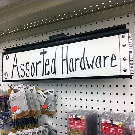 Hand-Lettered Category Definition In Hardware Feature