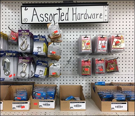 Hand-Lettered Category Definition In Hardware