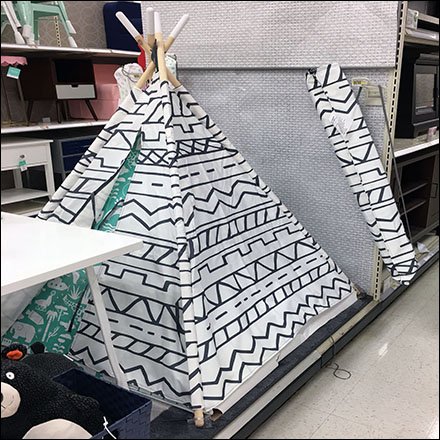Center Store TeePee Camping Display