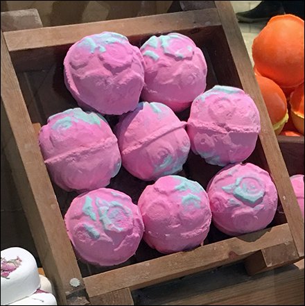 Lush Handmade Cosmetics Window Treats