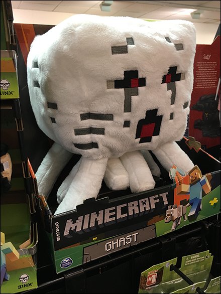 Pixelated Plush Minecraft Merchandising
