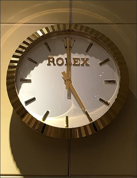 Rolex Watch as Branded Wall Clock