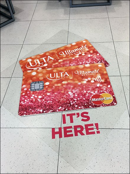 It’s Here! Ultamate Credit Card Floor Graphic 