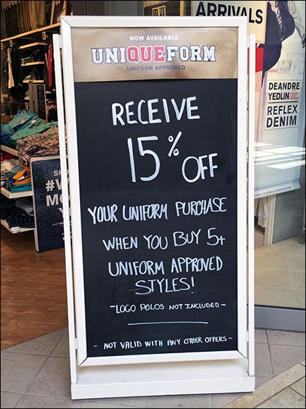 Uniqueform® Rolls Out Unique Entry Easel