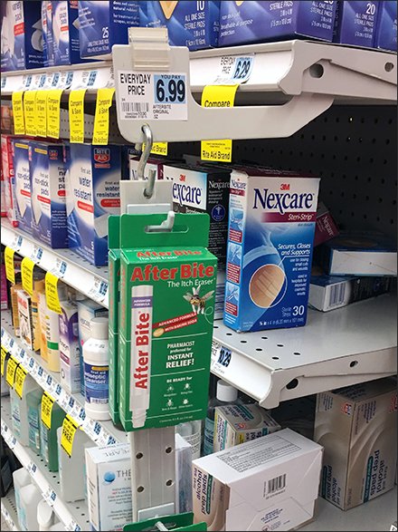 After Bite Insecticide Strip Merchandiser 2