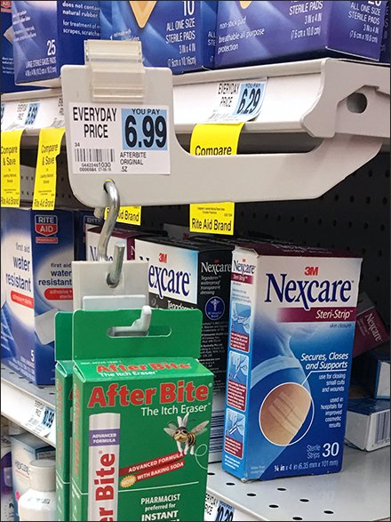 After Bite Insecticide Strip Merchandiser 3