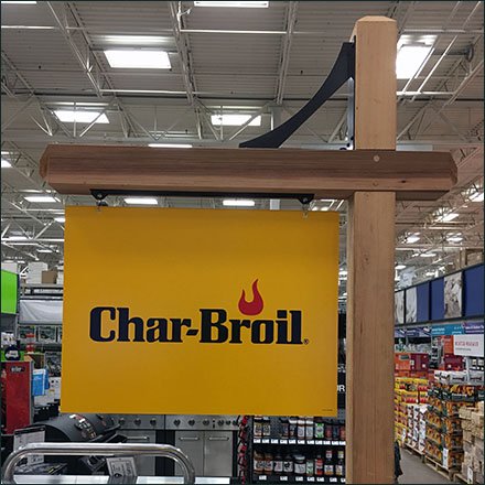 Char-Broil Brands With Wood Sign Posts