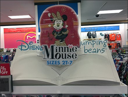 Disney Minnie Mouse Book of Fashion Display