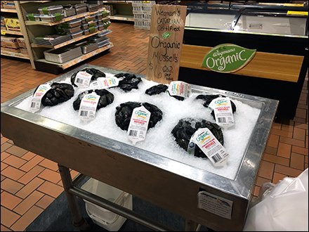 Canadian Certified Organic Mussels Hand-Lettered