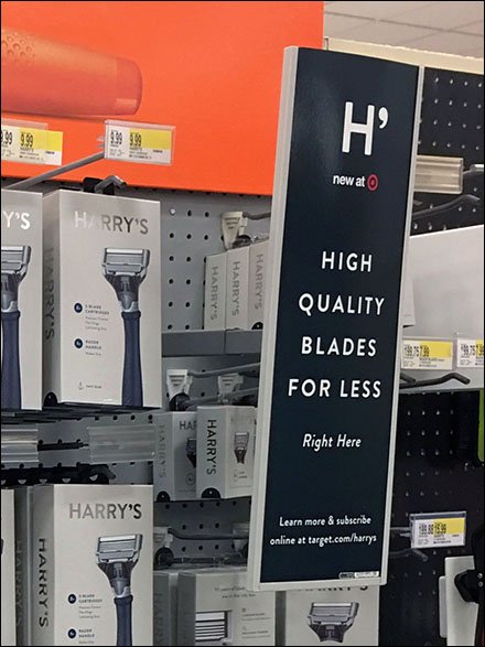 Harry’s Double Branding and Promise Sign