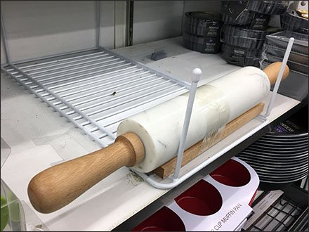 Pin-Stopped Rolling Pin Rack Inversion