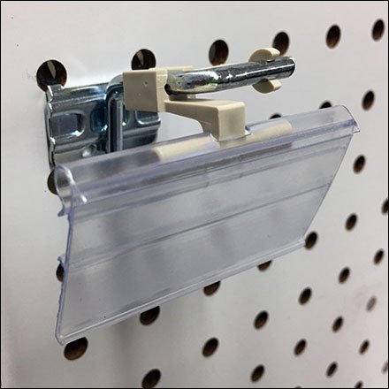 Right-Angle Wall Tag Flip-Front Label Holder