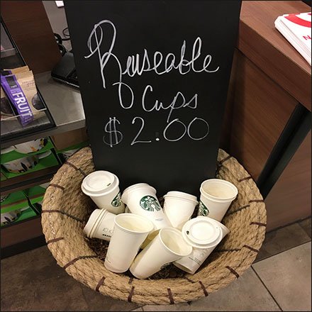 Starbucks Resusable Cups By The Basket
