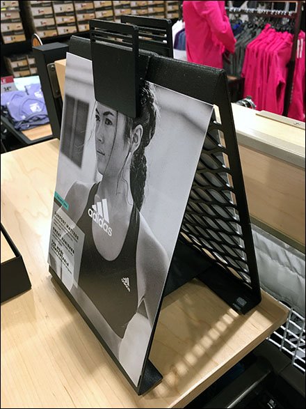 Adidas A-Frame Table-Top Perforated Sign