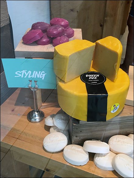 Cheese Wheel Soap Visual Merchandising 2