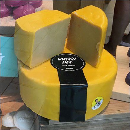 Cheese Wheel Soap Visual Merchandising