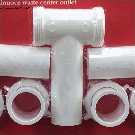 PVC Twin Hooked Gooseneck and Outlet Drains