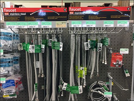 Open Wire Faucet Connector Rack For Pegboard – Fixtures Close Up