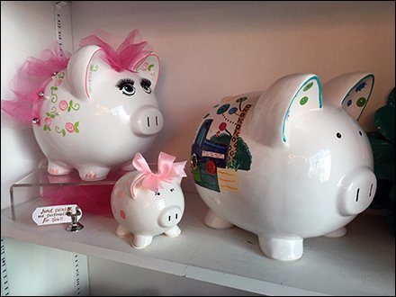 Personalized Piggies Table Sign Clip